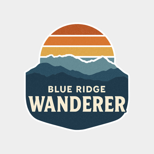3" Blue Ridge Wanderer Sunset Sticker