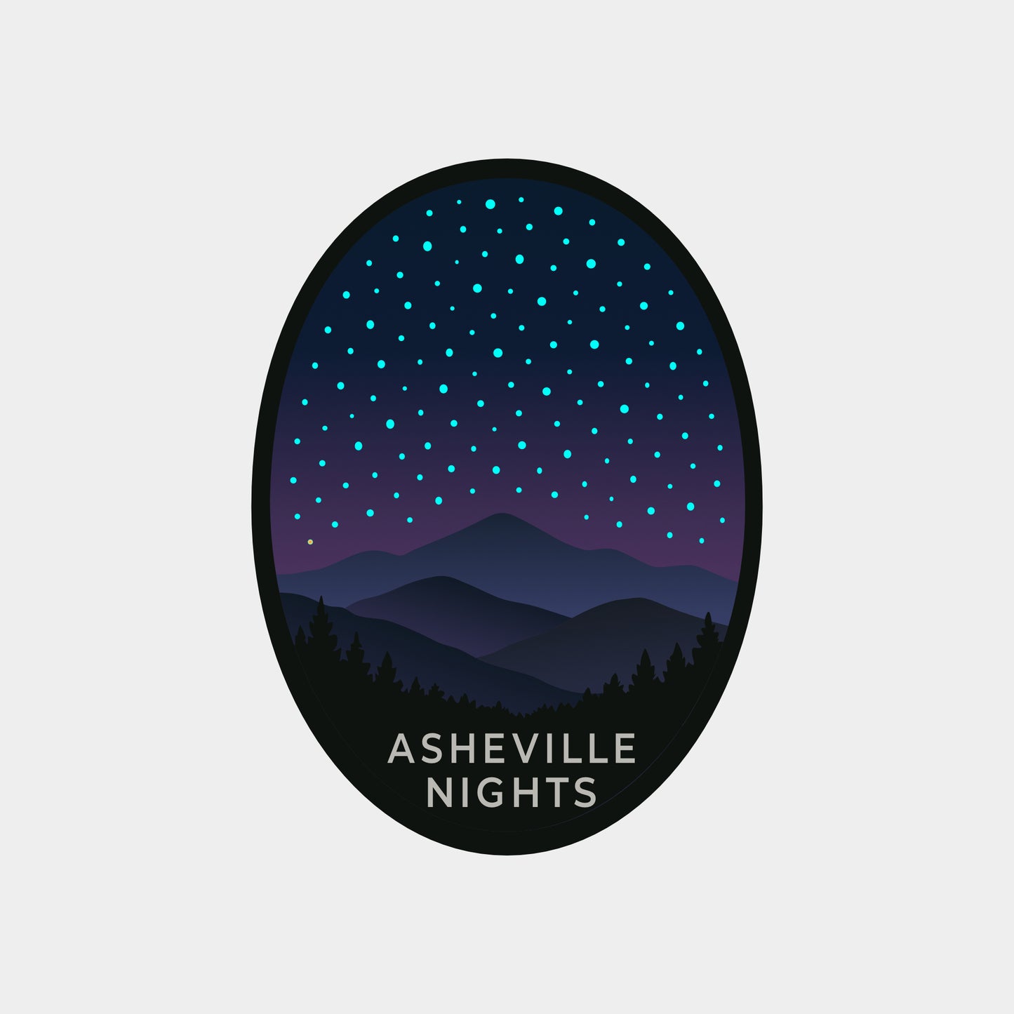 Asheville Nights Sticker