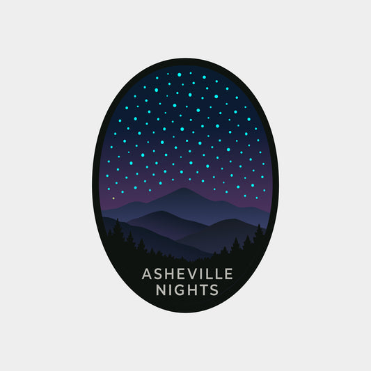 Asheville Nights Sticker