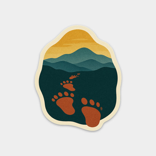 Sasquatch Tracks Sticker